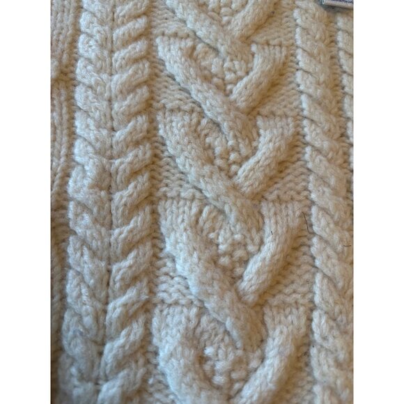 Handknitted John Ashford Sport Wool Sweater Fisherman Med - Picture 3 of 5